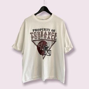 Vintage Single Stitched Torrance Football T Shirt Size XXL